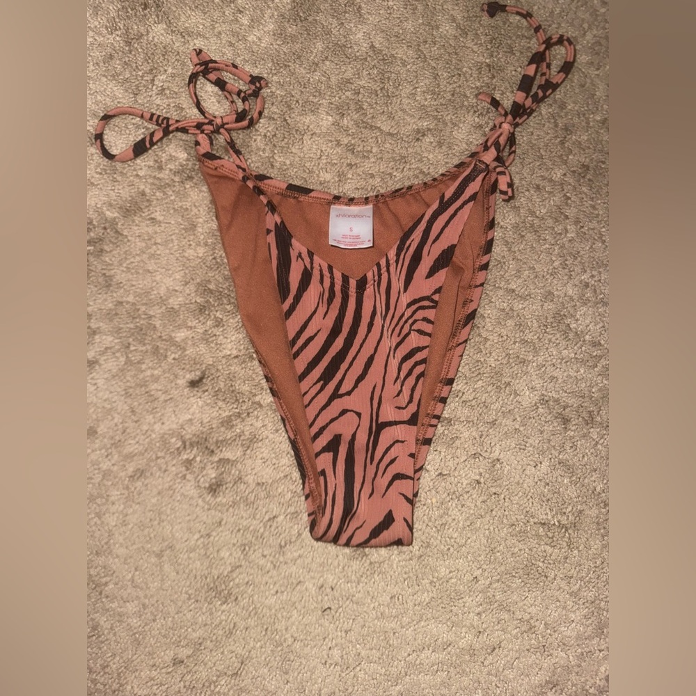 Xhilaration Brown and Black Animal Print Bikini Bottom